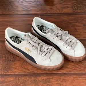 Puma Basket Suede Platform Sneakers